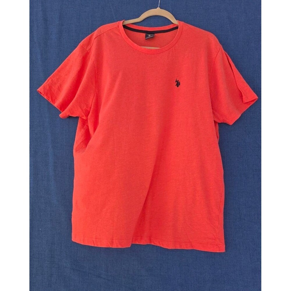 U.S. Polo Association Logo T-Shirt Mens Size‎ XL Red Short Sleeve Classic Fit
